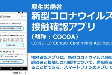 ココア　プロフ確認お願い致します。 接触確認アプリ（通称：COCOA）で新型コロナ集団感染（クラスター感染